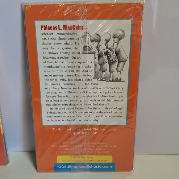 Phineas L MacGuire Gets Cooking Book Lot Part 1 & 2 O'Roark Dowell Sealed New - Picture 5 of 6